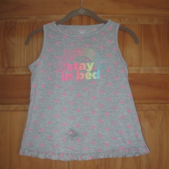 5/$20 Girls Carters Tank Top Pajama Top - Picture 1 of 2